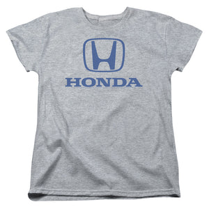 Honda Womens T-Shirt Blue Standard Logo Heather Tee - Yoga Clothing for You