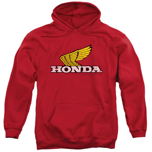 Honda Hoodie Distressed Gold Wing Logo Red Hoody - Yoga Clothing for You