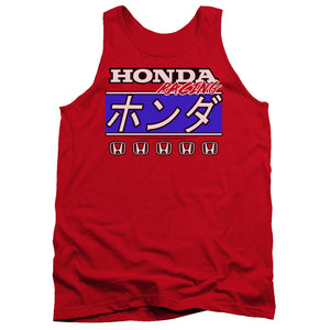 Honda Racing Tanktop Kanji Text JDM Red Tank - Yoga Clothing for You