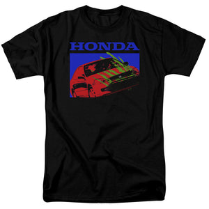 Honda Mens T-Shirt Bold Civic Coupe Black Tee - Yoga Clothing for You