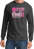 Breast Cancer T-shirt Halloween Scary Long Sleeve - Yoga Clothing for You