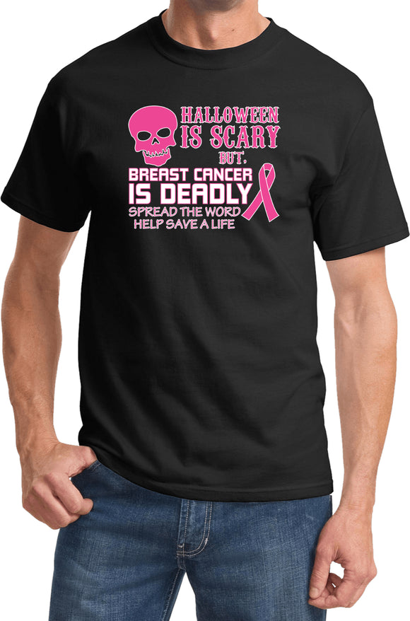 Breast Cancer T-shirt Halloween Scary Tee - Yoga Clothing for You