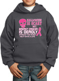 Kids Breast Cancer Hoodie Halloween Scary - Yoga Clothing for You