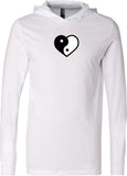 Yin Yang Heart Lightweight Yoga Hoodie Tee Shirt - Yoga Clothing for You