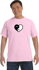 Yin Yang Heart Pigment Dye Yoga Tee Shirt - Yoga Clothing for You