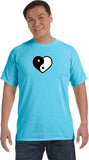 Yin Yang Heart Pigment Dye Yoga Tee Shirt - Yoga Clothing for You