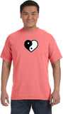 Yin Yang Heart Pigment Dye Yoga Tee Shirt - Yoga Clothing for You