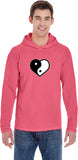 Yin Yang Heart Pigment Hoodie Yoga Tee Shirt - Yoga Clothing for You