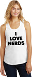 I Love Nerds Womens Racerback Tank Top