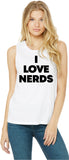 I Love Nerds Womens Sleeveless Shirt
