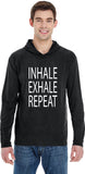 Inhale Exhale Repeat Pigment Hoodie Yoga Tee Shirt - Yoga Clothing for You