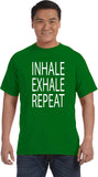 Inhale Exhale Repeat Pigment Dye Yoga Tee Shirt - Yoga Clothing for You