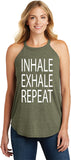 Inhale Exhale Repeat Triblend Yoga Rocker Tank Top - Yoga Clothing for You