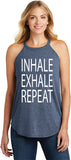 Inhale Exhale Repeat Triblend Yoga Rocker Tank Top - Yoga Clothing for You