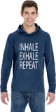 Inhale Exhale Repeat Pigment Hoodie Yoga Tee Shirt - Yoga Clothing for You