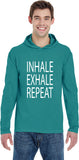 Inhale Exhale Repeat Pigment Hoodie Yoga Tee Shirt - Yoga Clothing for You