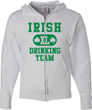 St Patricks Day Full Zip Hoodie Irish Drinking Team - Yoga Clothing for You
