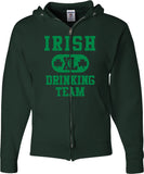 St Patricks Day Full Zip Hoodie Irish Drinking Team - Yoga Clothing for You