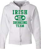 St Patricks Day Full Zip Hoodie Irish Drinking Team - Yoga Clothing for You