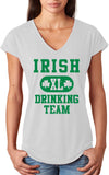 Ladies St Patricks Day Shirt Irish Drinking Team Triblend V-Neck - Yoga Clothing for You