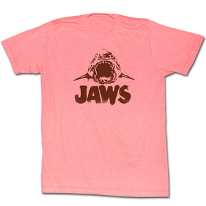 Jaws T-Shirt Silhouette Logo Coral Heather Tee - Yoga Clothing for You