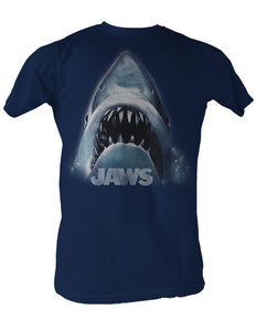 Jaws Tall T-Shirt Jaws Head Logo Navy Tee - Yoga Clothing for You