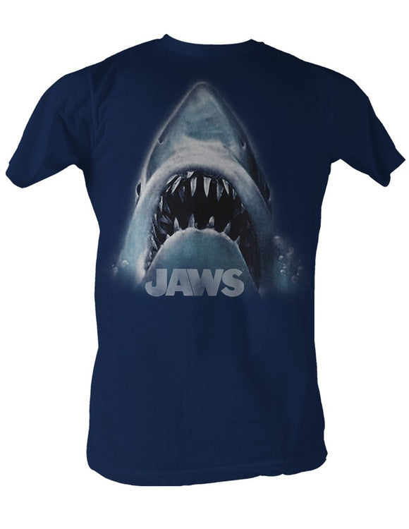 Jaws T-Shirt Jaws Head Logo Navy Tee - Yoga Clothing for You