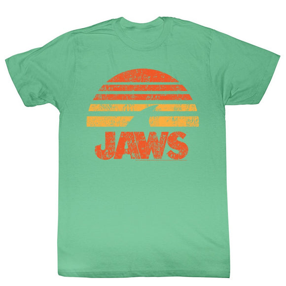 Jaws T-Shirt Distressed Shark Sun Mahi Heather Tee - Yoga Clothing for You