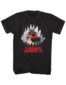 Jaws T-Shirt POV From The Beasts Mouth Black Tee - Yoga Clothing for You