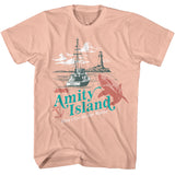 Jaws Don't Go in the Water Peach T-shirt