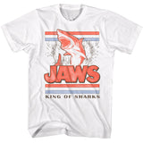 Jaws Jump King of Sharks White T-shirt