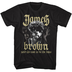 James Brown Paid the Cost Black Tall T-shirt
