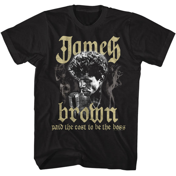 James Brown Paid the Cost Black Tall T-shirt