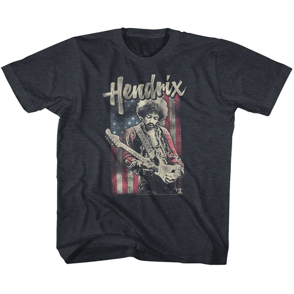 Jimi Hendrix Kids T-Shirt US Flag Tee