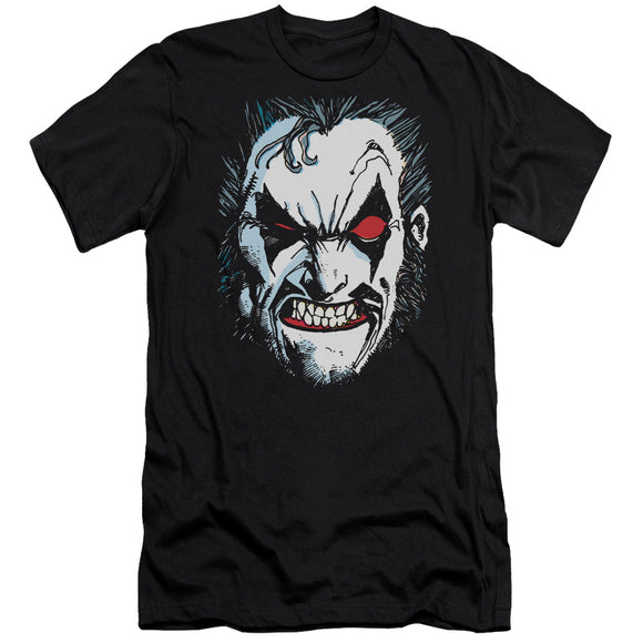 Lobo Premium Canvas T-Shirt Face Black Tee - Yoga Clothing for You