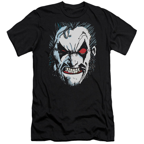Lobo Slim Fit T-Shirt Face Black Tee - Yoga Clothing for You