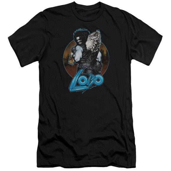Lobo Slim Fit T-Shirt Gutrot Black Tee - Yoga Clothing for You