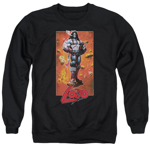 Lobo Sweatshirt Pose Black Pullover - Yoga Clothing for You