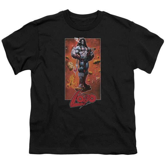 Lobo Kids T-Shirt Pose Black Tee - Yoga Clothing for You