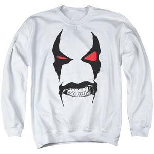 Lobo Sweatshirt Close Up White Pullover - Yoga Clothing for You