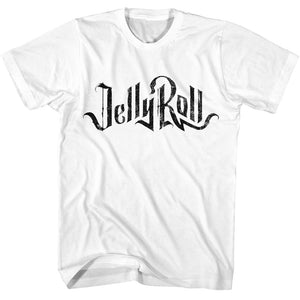Jelly Roll Vintage Black Logo White T-shirt