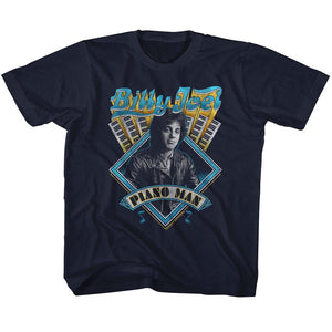 Billy Joel Toddler T-Shirt Piano Man Navy Tee - Yoga Clothing for You