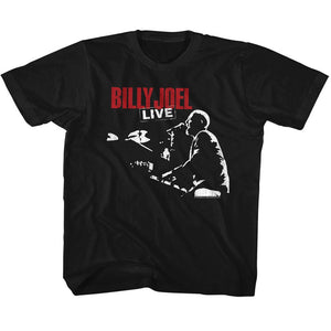 Billy Joel Kids T-Shirt Live Black Tee - Yoga Clothing for You