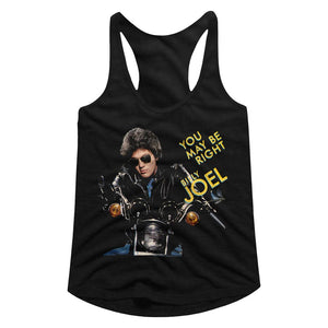 Billy Joel Ladies Racerback Tanktop You May Be Right Black Tank - Yoga Clothing for You