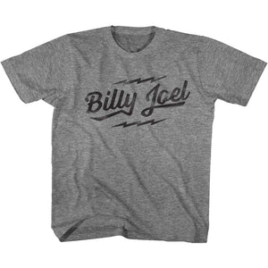 Billy Joel Toddler T-Shirt Logo Grey Tee - Yoga Clothing for You