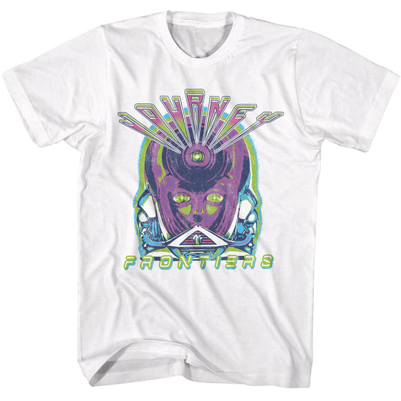 Journey Neon Frontiers Album White T-shirt