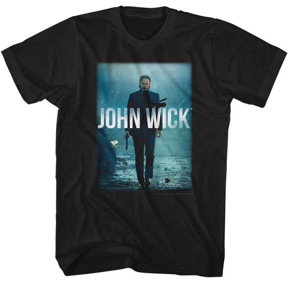 John Wick Movie Cover Art Black T-shirt