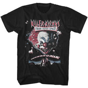 Killer Klowns From Outer Space Poster Black T-shirt - Yoga Clothing for You