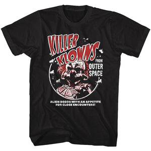 Killer Klowns From Outer Space Alien Bozos Black T-shirt - Yoga Clothing for You