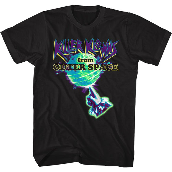 Killer Klowns From Outer Space Planet Spinning Clown Black Tall T-shirt - Yoga Clothing for You